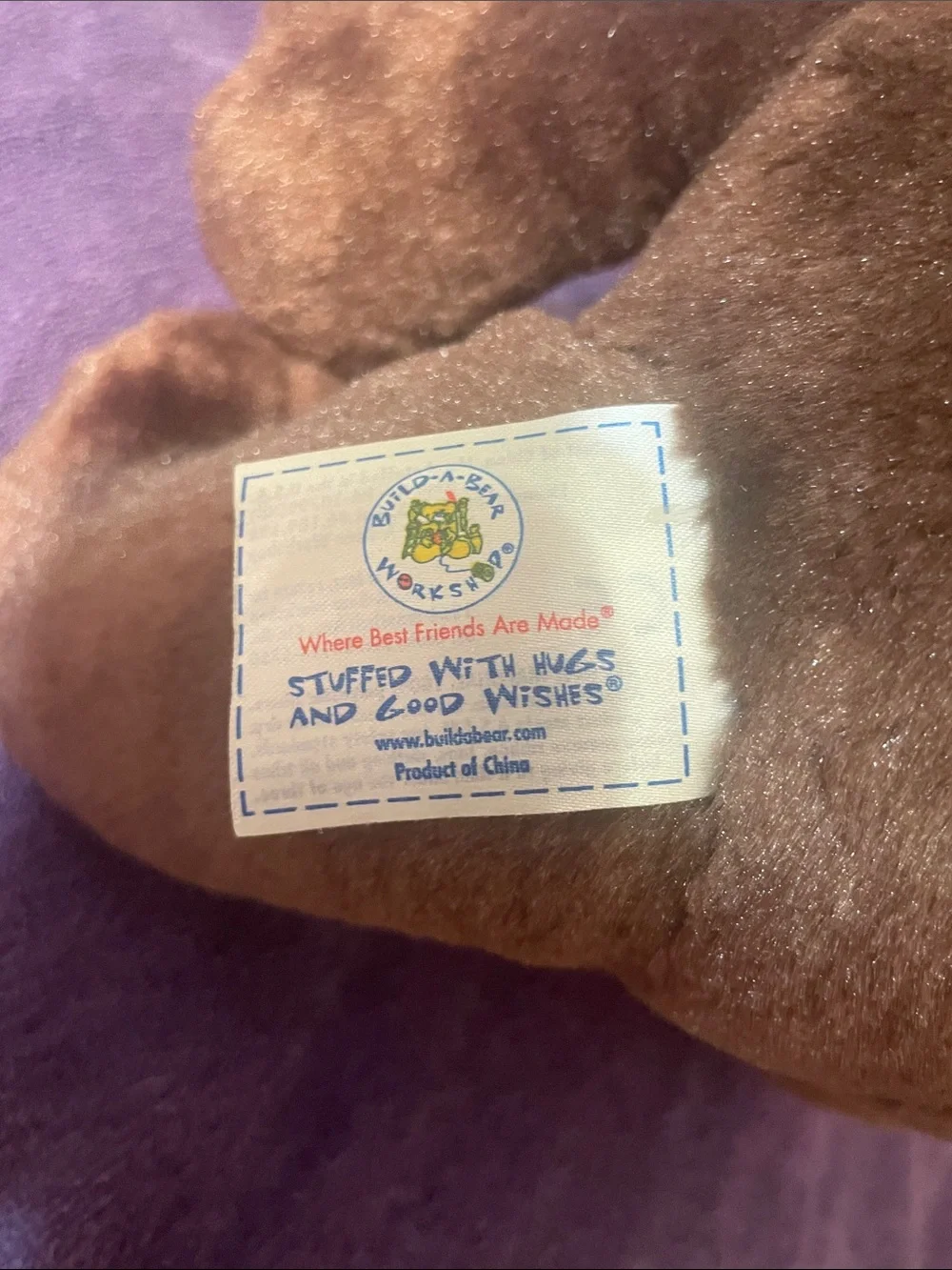 Build-A-Bear Brown and Cream Plush Dog Toy